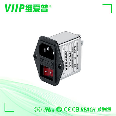 شراء VIIP 250V IEC Noise Filter شركة إمي Filter 6A حامل سطحي تمرير منخفض online manufacture