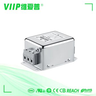 Buy Iron Housing Inverter EMI Filter with 250V AC / 440V AC Rating for 50/60Hz Applications online manufacture