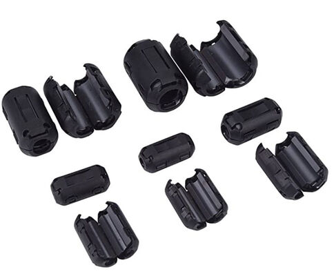 comprar Diâmetro externo de 12 mm, choque de ferrite com encaixe projetado para supressão de interferência eletromagnética em equipamentos industriais online manufacture