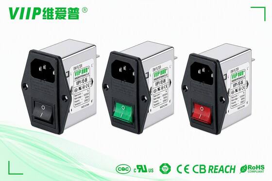 Buy High Attenuation EMI Power Filter 6A 250VAC Single Phase Power Noise Suppressor with CQC UL TUV CE RoHS REACH Certifications online manufacture