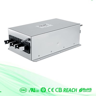 Ultra Low Leakage 3 Phase EMI Noise Filter 440Vac For Packaging Machinery