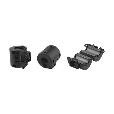 Black Snap On Ferrite Choke Rohs Compliant For Electronic Devices