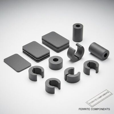 Composite Ferrite Magnet Flat Ferrite Core Snap On Ferrite Core Suitable for Transformer and Inductor Magnetic Components