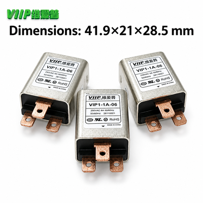 Power Line EMI Interference Rejector VIP1‑1A‑06 (B011X1222) 41.9×21×28.5mm for Telecom IT Medical Test Household Gear