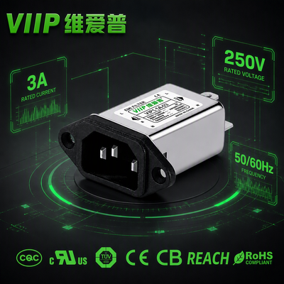 VIP1-1A-03 (10328) IEC Receptacle High Frequency Interference Eliminator Single Phase Signal Stabilizer For Lab Equipment & Detection Apparatus