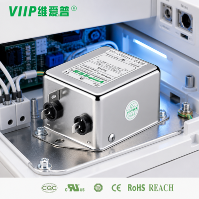 VIP4-2B-10(B042Q0551) VIIP EMC Power Filter Component, Reliable Single-Phase Filter Device Specialized in Restraining Power Line Disturbance for All Kinds of Electronic Equipment