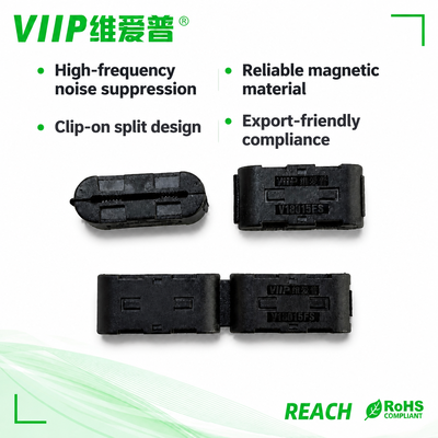 VIIP Factory V18015FS 28mm Inner Diameter VN09 Clip Ferrite Core High Impedance Ferrite Ring For Automation Equipment Signal Cables