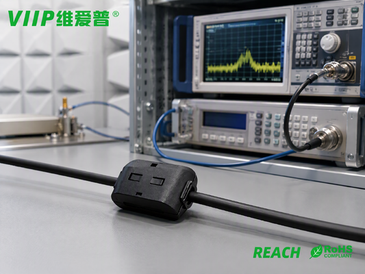 VIIP V18019FS Soft Toroidal Ferrite Ring Tested by E4991A RoHS REACH EMI Suppression Core for Consumer Electronics EMC Debug