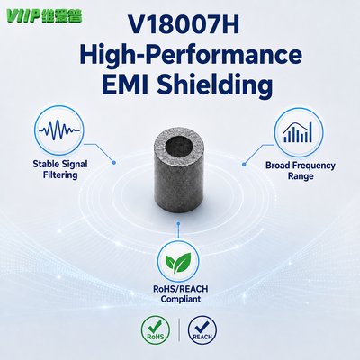 V18007H Ni‑Zn Ferrite Noise Suppression Core Stable Magnetic Performance For Digital Communication Equipment Wiring