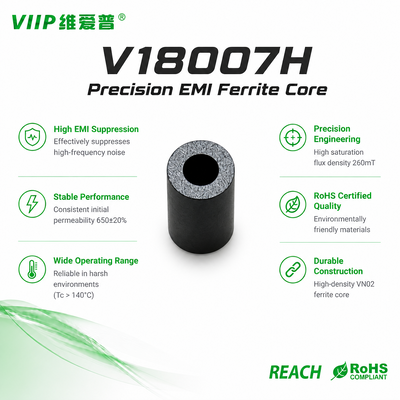 V18007H EMI Suppression Ferrite Core High Freq Noise Filter for Consumer Electronics Signal Cables Power Adapters RoHS REACH
