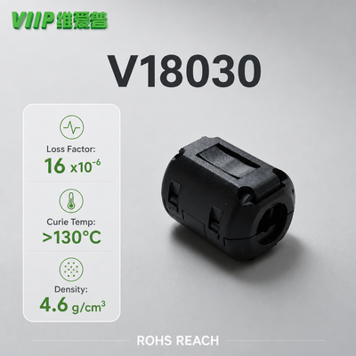 Relative Temperature Coefficient 5-10 EMI Noise Filter Ferrite Core Remanence 200 Designed for Noise Reduction in Industrial Power Supplies