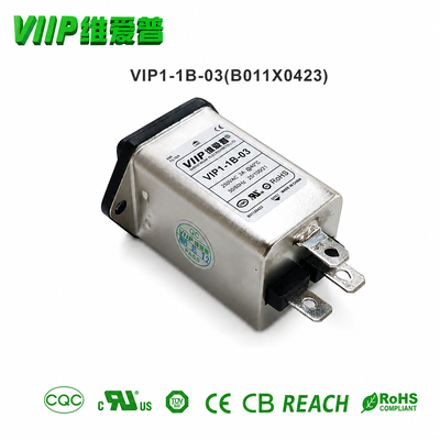3A Single Stage Power Filter VIP1-1B-03 （B011X0423）115 250VAC EMI Filter for PLC Servo Inverter